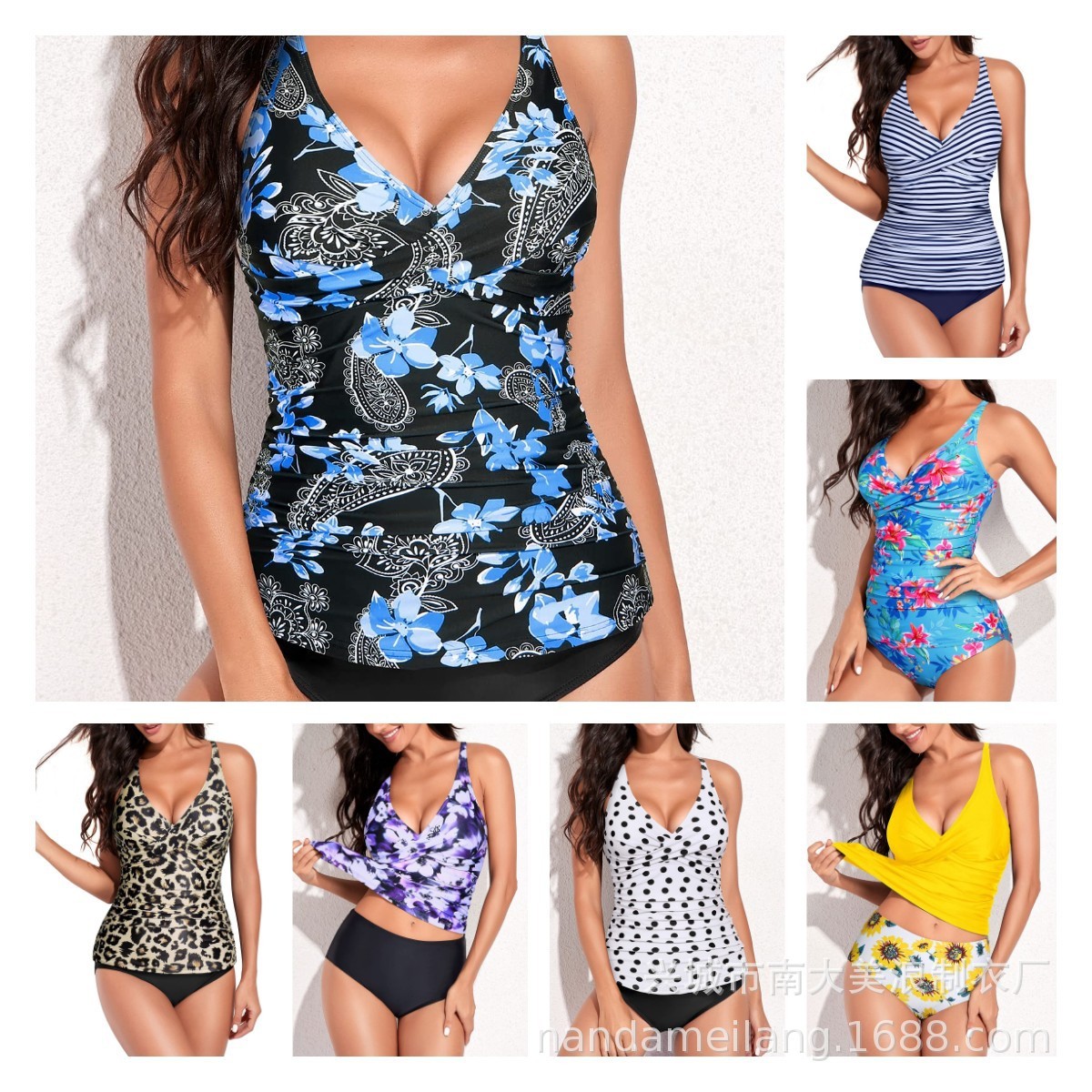 Tops - Swimwear Women Tankini Sleeveless V Neck