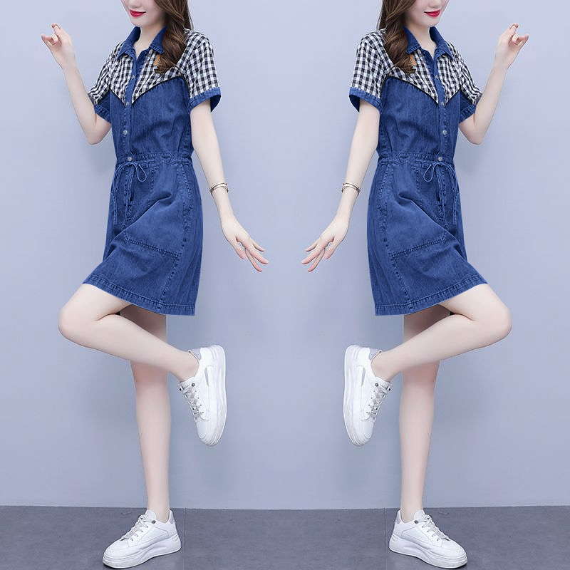 Korean Style A Line Shirt Dress - plus Size Women's Fashion Shirt Collar