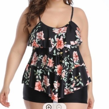 Tankini Woman Bikini Floral Pr - Tops recension och pris
