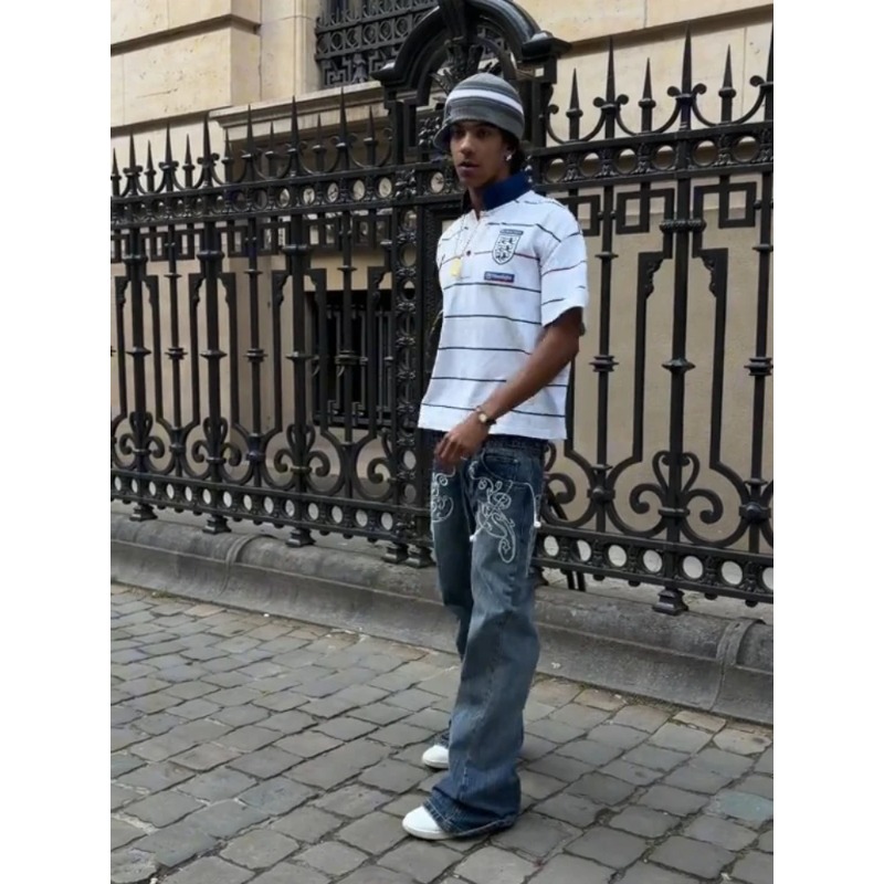 Retro Y2K 2 Pcs Set Street Sty - Jeans recension och pris