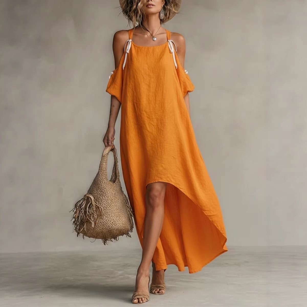 Summer Woman Dress Puff Sleeve - Off Shoulder Puff Sleeve Sundress recension och pris