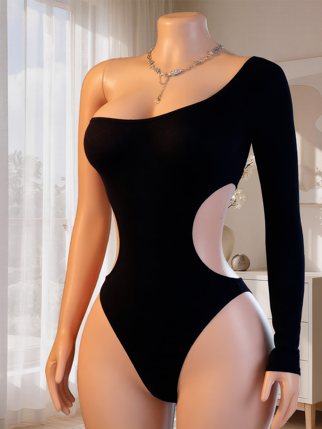 Women One Shoulder Long Sleeve - Lingerie recension och pris