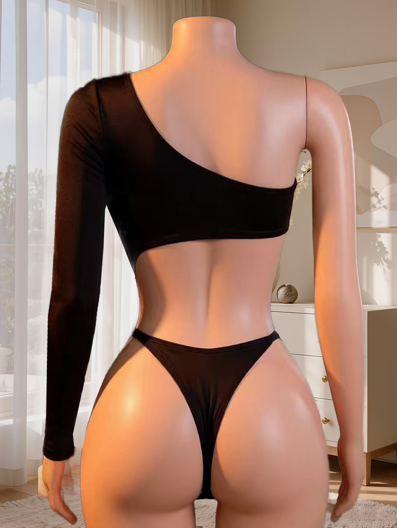 Women One Shoulder Long Sleeve - Lingerie recension och pris