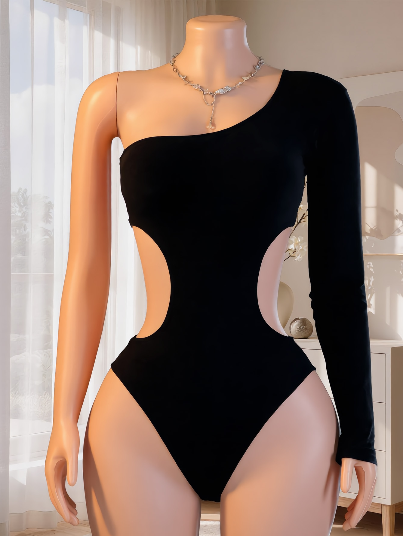 Women One Shoulder Long Sleeve - Lingerie recension och pris