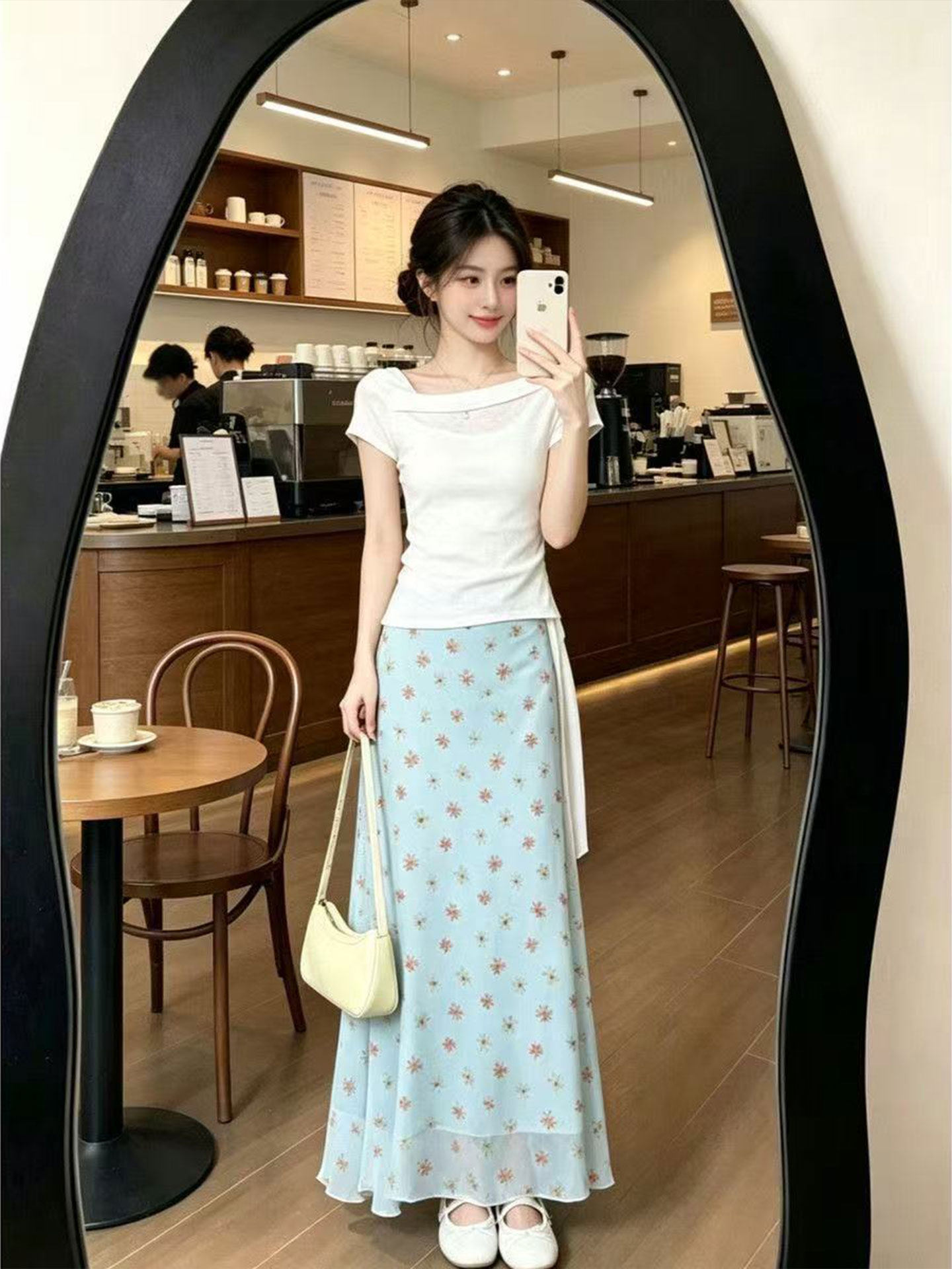 Korean Design A-Line Fish Tail - Korean Style A Line Shirt Dress recension och pris