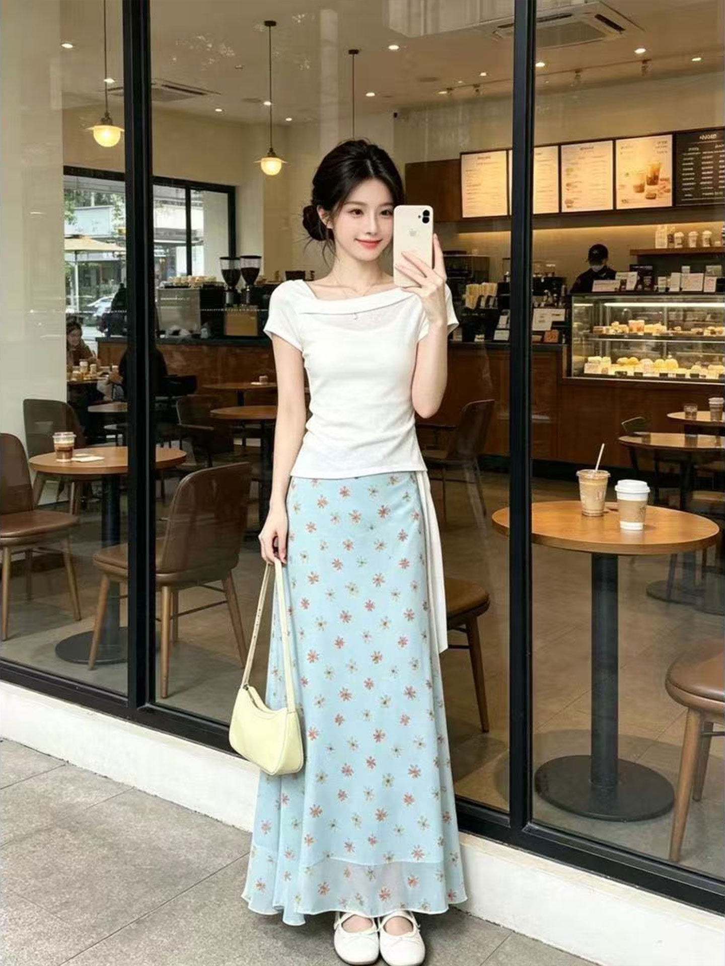 Korean Design A-Line Fish Tail - Korean Style A Line Shirt Dress recension och pris