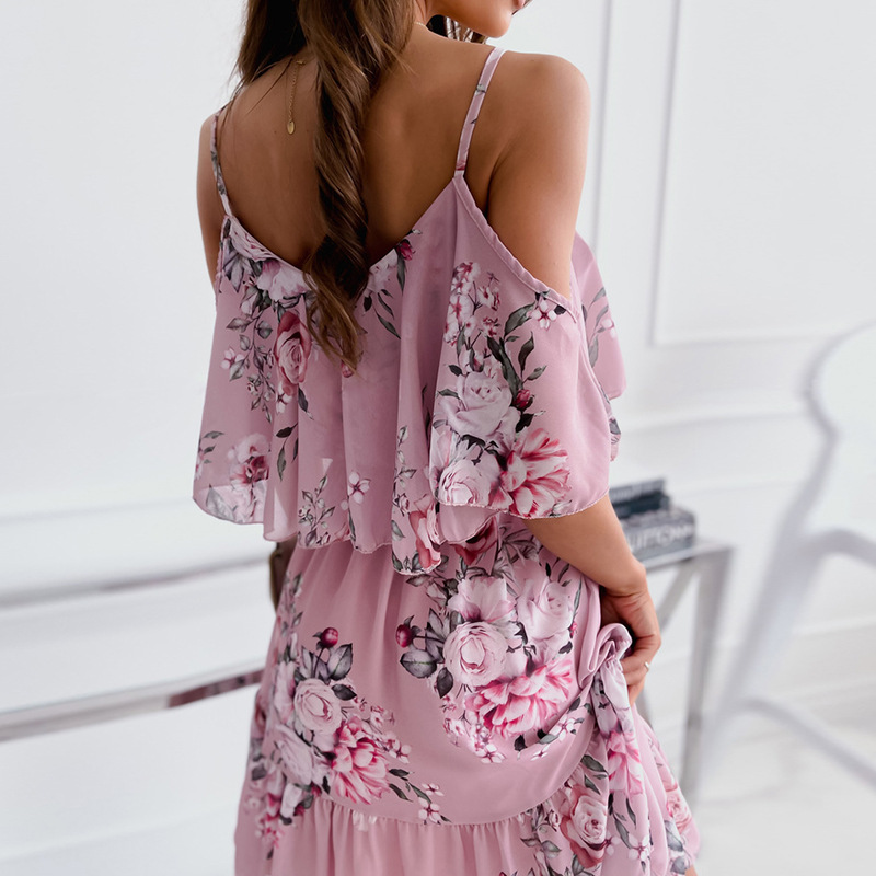 Woman Dress 2025 Summer Floral - Boho Summer Beach Maxi Dress recension och pris