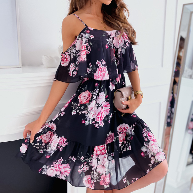 Woman Dress 2025 Summer Floral - Boho Summer Beach Maxi Dress recension och pris