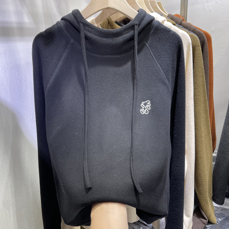 Women's Fleece Lined Hoodie Sw - Korean Style A Line Shirt Dress recension och pris