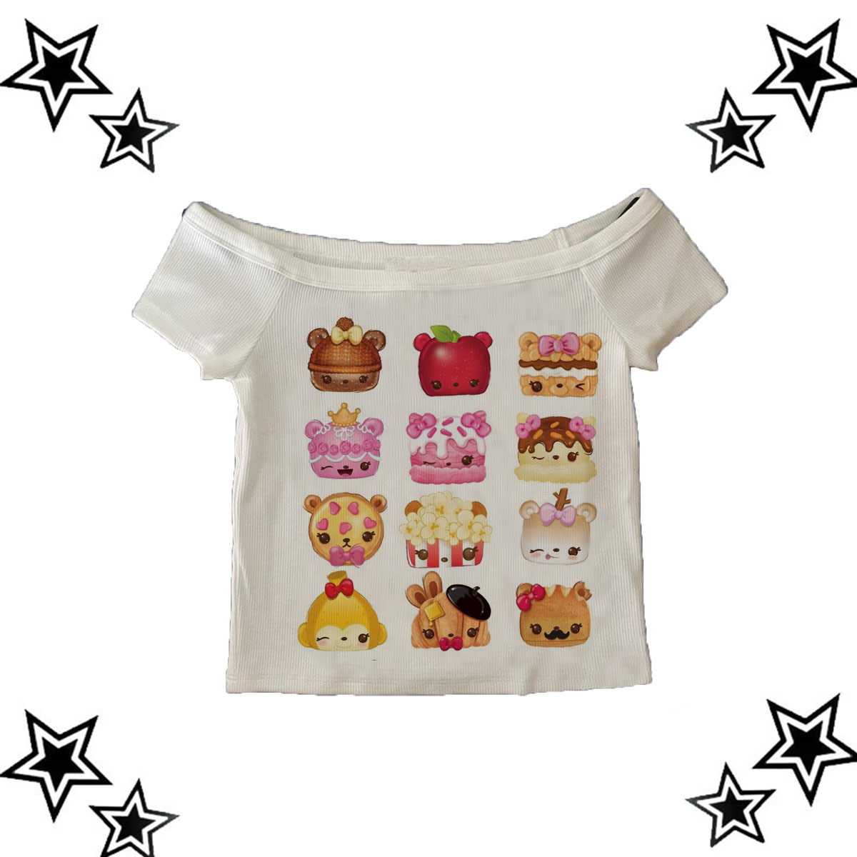 Aesthetic Y2k Clothes Vintage  - Y2K Graphic Baby Tee Crop recension och pris
