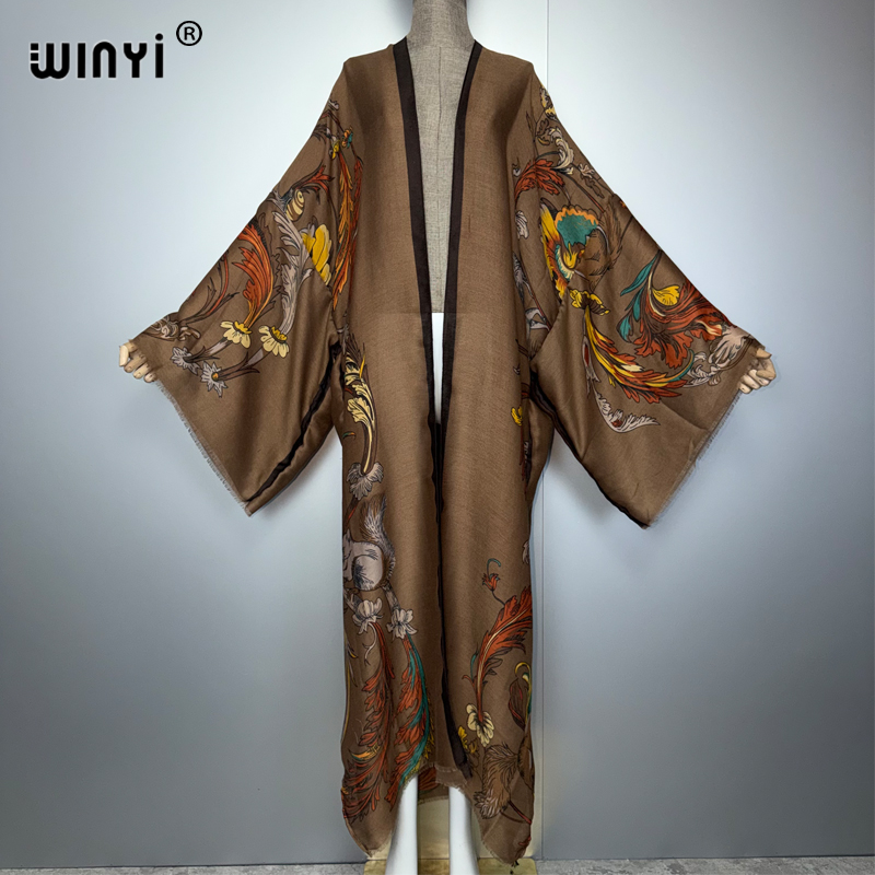WINYI Africa Boho Kimono Maxi  - Boho Summer Beach Maxi Dress recension och pris