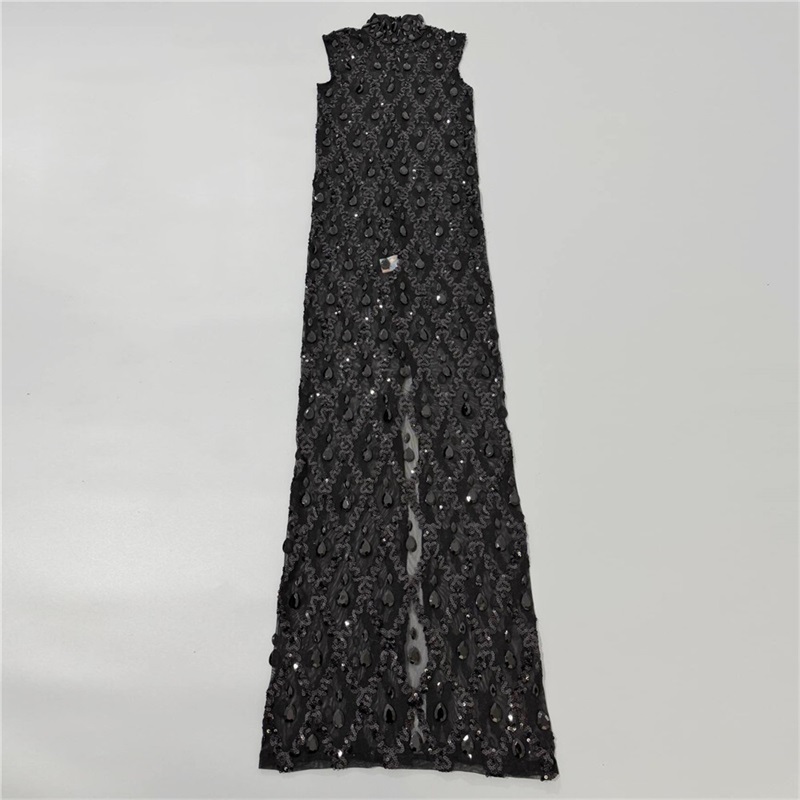 Black Sparkly Sexy Prom Dress  - Sexy Mesh Sheer Bodycon Dress recension och pris