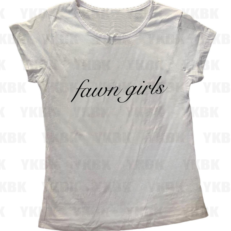 Y2K Letter Casual Clothes Emo  - Y2K Graphic Baby Tee Crop recension och pris
