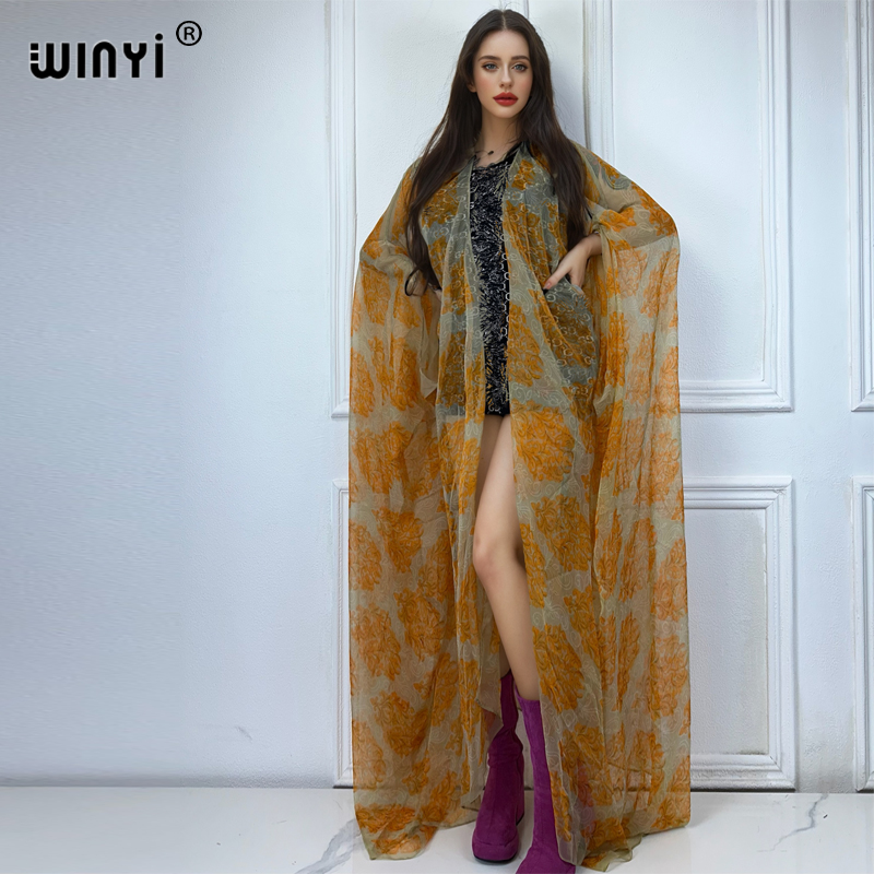 WINYI maxi kimono summer Persp - Boho Summer Beach Maxi Dress recension och pris