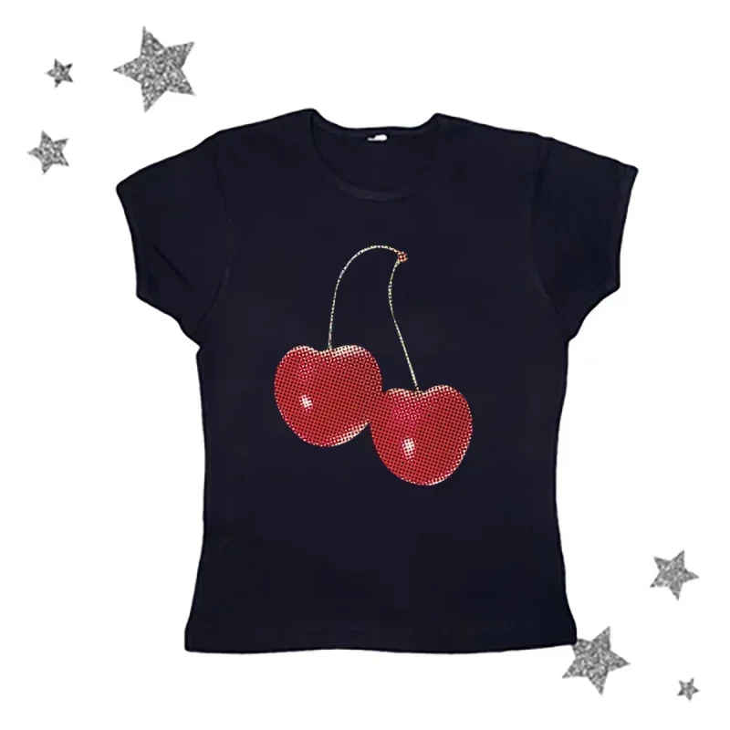 Aesthetic Summer Baby Tee Stre - Y2K Graphic Baby Tee Crop recension och pris