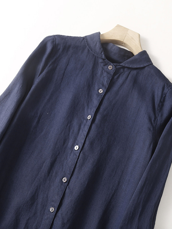 Casual Cotton Linen Loose Shir - Casual Loose Linen Shirt Dress recension och pris