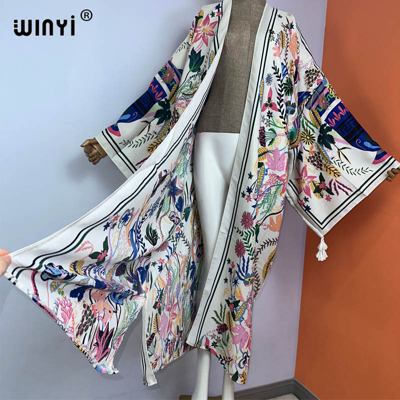 WINYI kimono new boho beach su - Boho Summer Beach Maxi Dress recension och pris