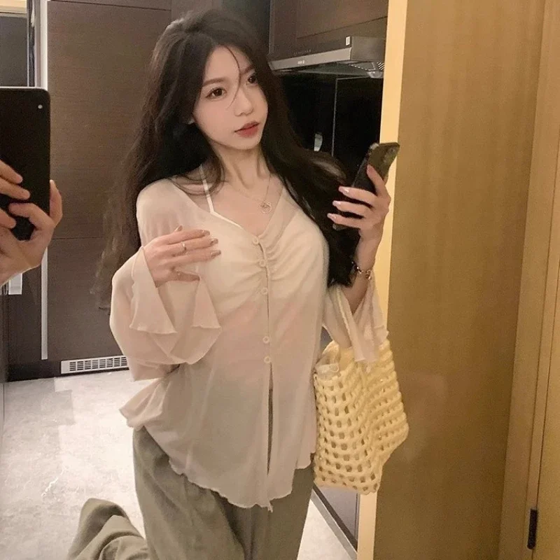 Sheer Flare Sleeve Blouse - Y2 - Blouses recension och pris