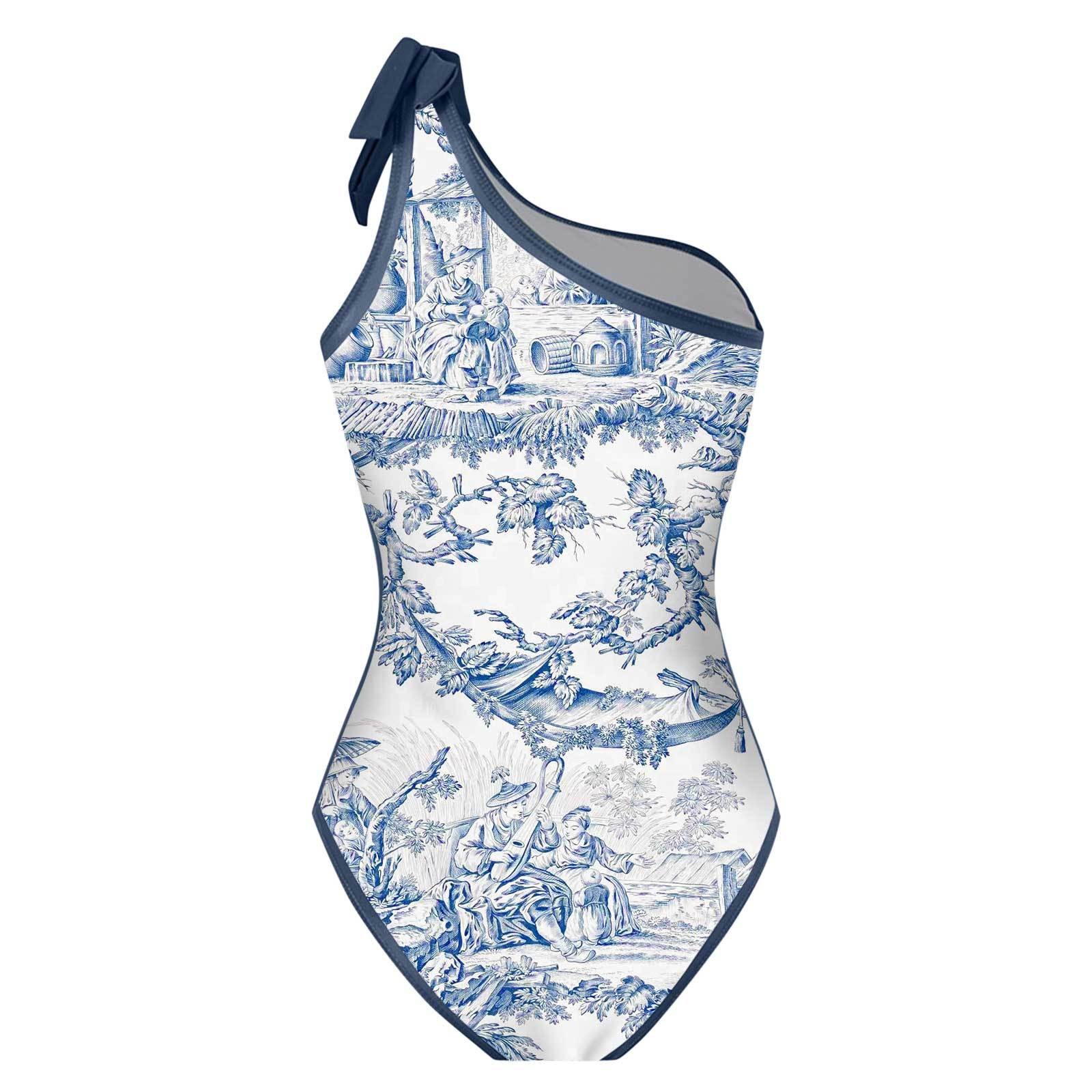 Woman Bikini Tankini Blue And  - Skirts recension och pris