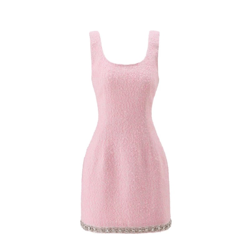 Premium Pink Tweed Women Two-P - Tweed Two Piece Blazer Dress recension och pris