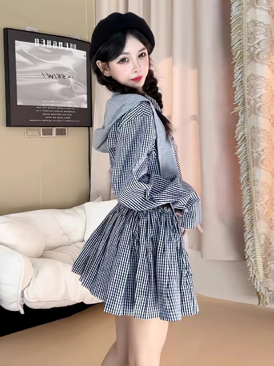 Early Autumn Korean Style Shir - Korean Style A Line Shirt Dress recension och pris