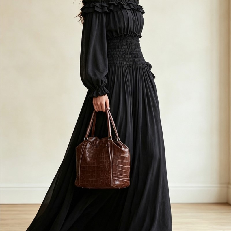 Women Off‑Shoulder Ruffle Maxi - Off Shoulder Puff Sleeve Sundress recension och pris