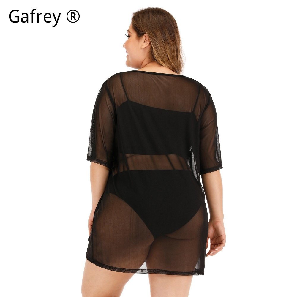 Plus Size Sexy Mesh Beach Dres - Sexy Mesh Sheer Bodycon Dress recension och pris