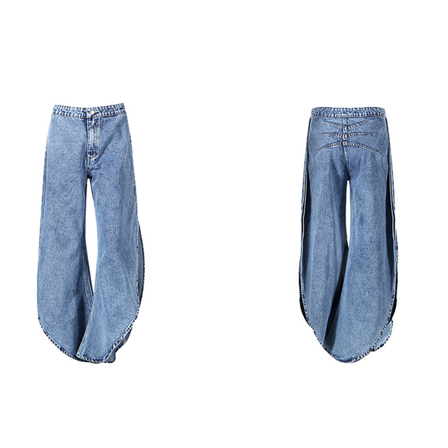 Y2K Women Denim Two Piece Outf - Jeans recension och pris
