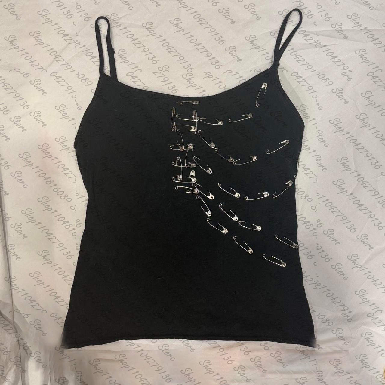 Vintage Punk Gothic Camisole T - Y2K Graphic Baby Tee Crop recension och pris