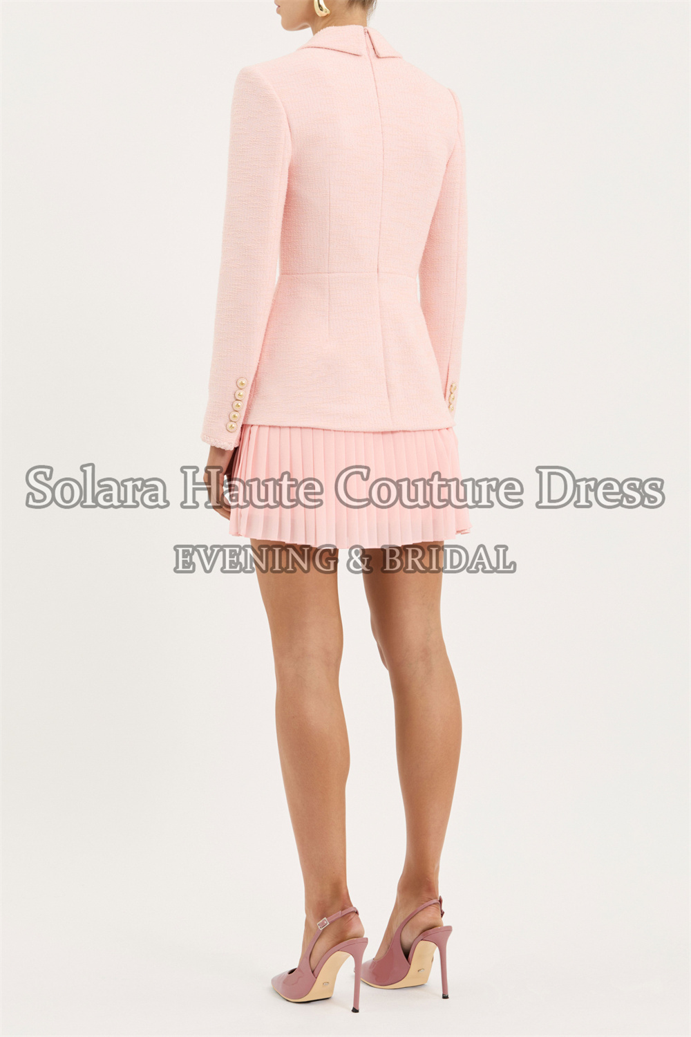 Solara Tweed Two Piece Suit Bl - Tweed Two Piece Blazer Dress recension och pris