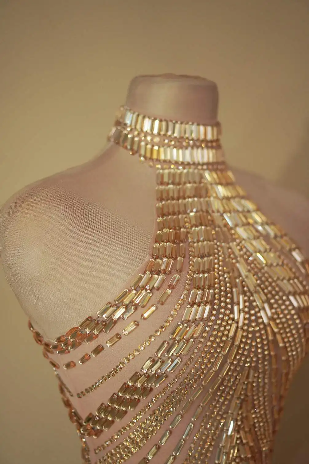 Sparkly Dress Women Stretch Rh - Sparkly Rhinestone Club Party Dress recension och pris