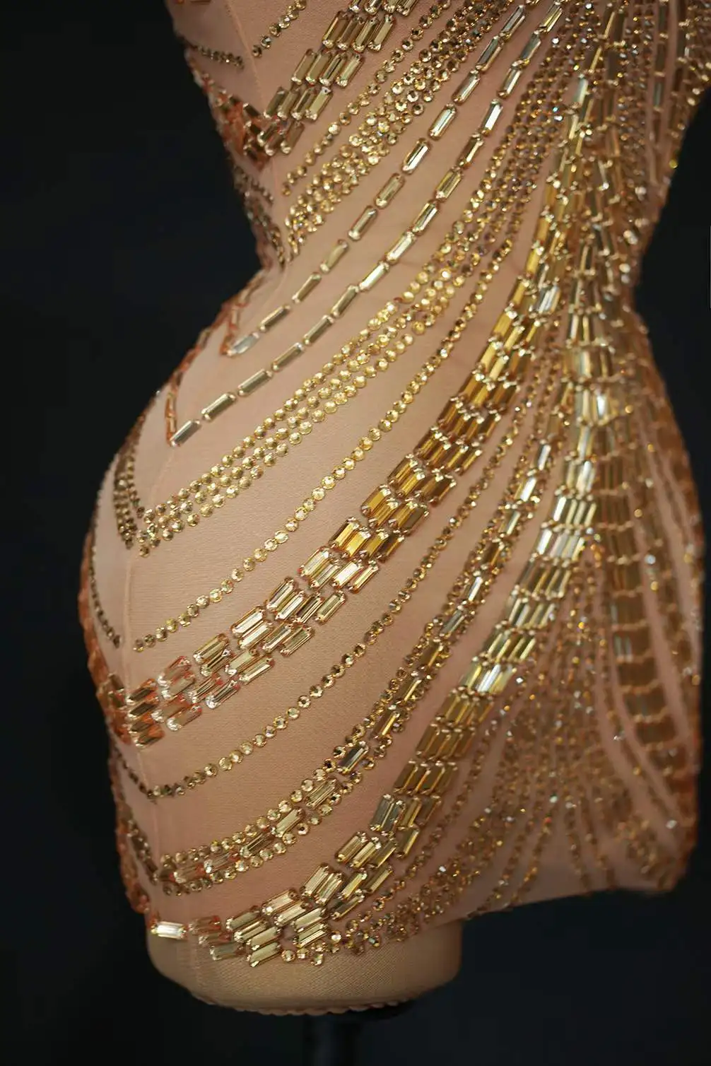 Sparkly Dress Women Stretch Rh - Sparkly Rhinestone Club Party Dress recension och pris