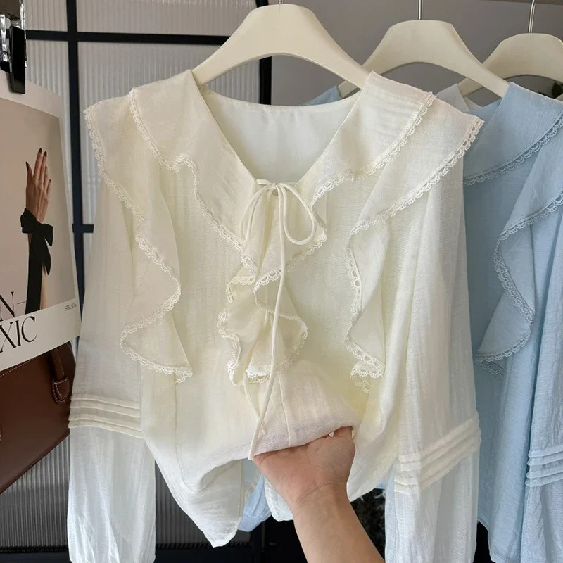 French V-Neck Chic Long Sleeve - Blouses recension och pris
