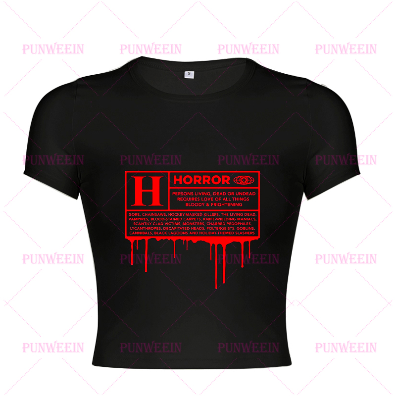 Punk Grunge Letter Graphics Ca - Y2K Graphic Baby Tee Crop recension och pris
