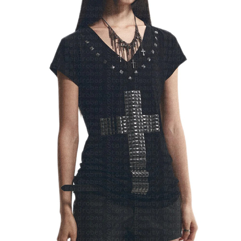 Rock Goth Unique Top Y2k Crop  - Y2K Graphic Baby Tee Crop recension och pris